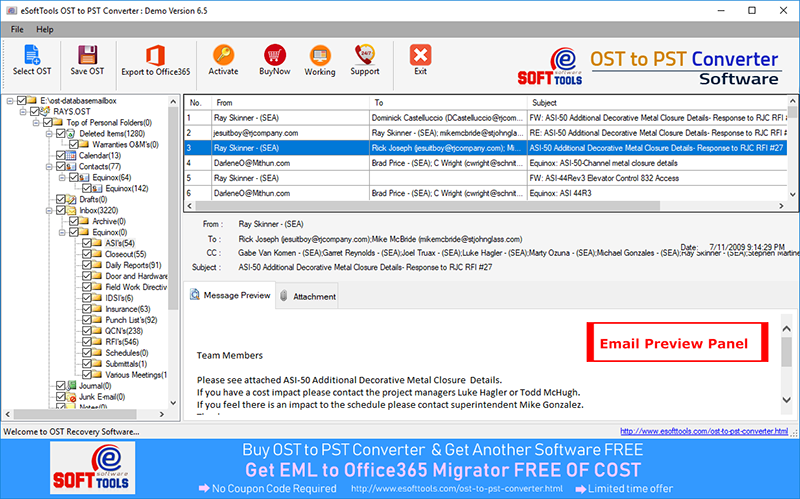 DigiCool OST to PST Converter Windows 11 download